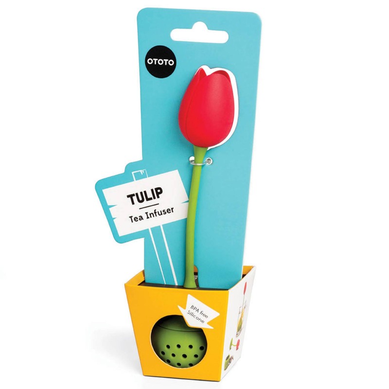 Tulip est un infuseur à thé, beau comme une tulipe et très pratique