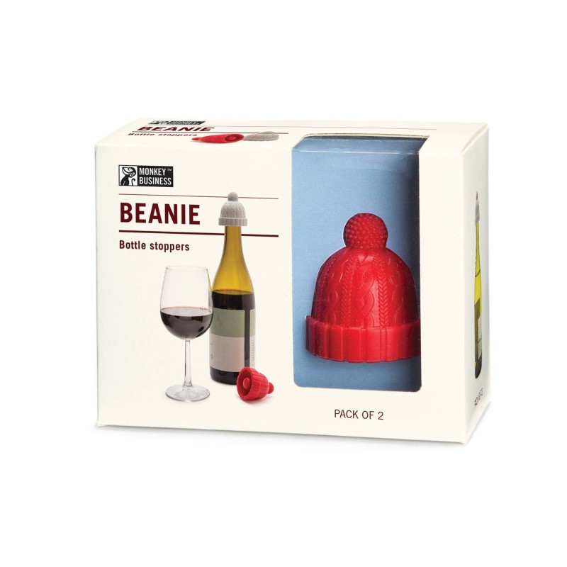 Beanie, bouchon de bouteille en silicone en forme de bonnet de laine